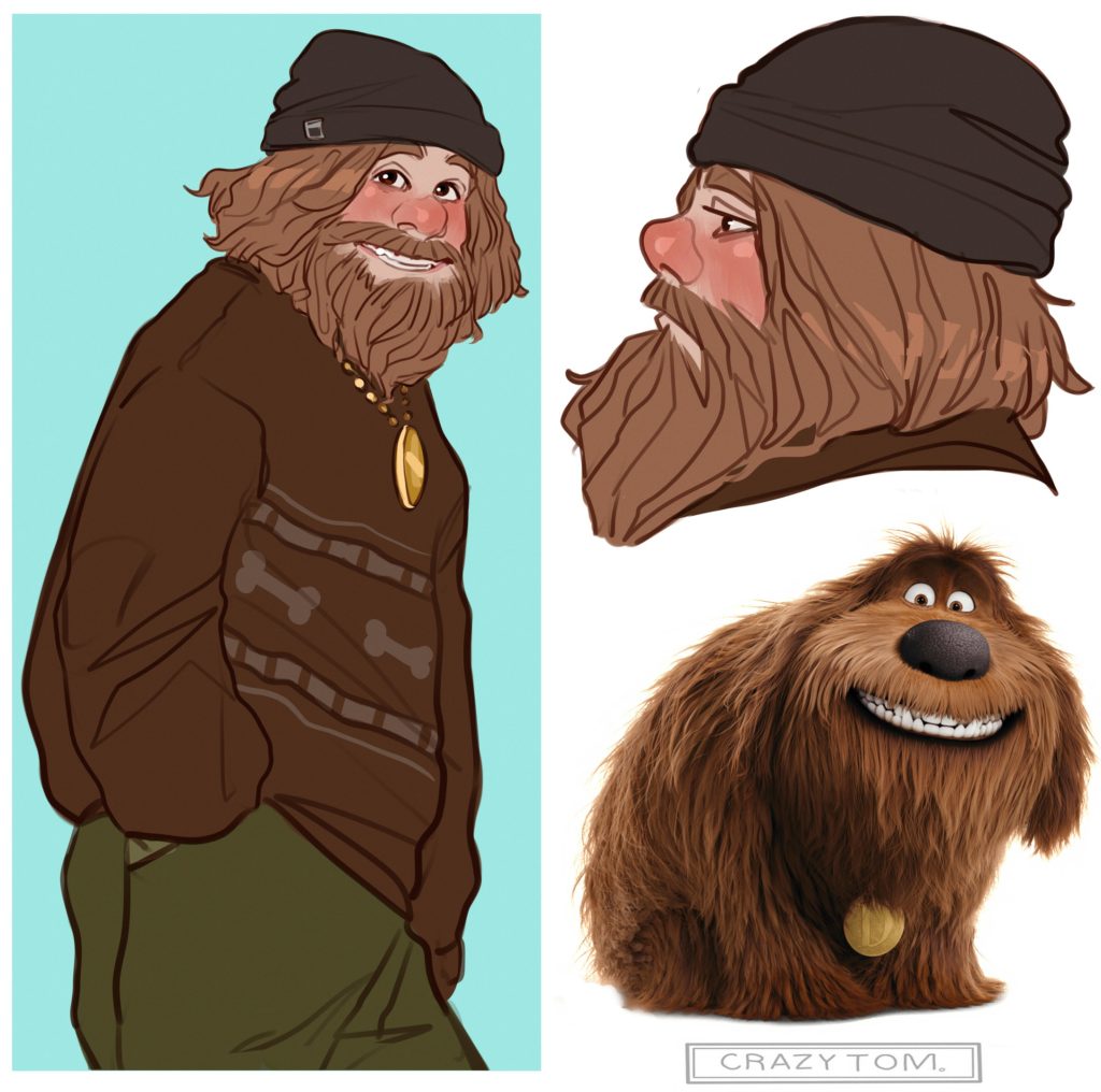 Бородатые персонажи из мультфильмов